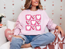 Load image into Gallery viewer, Pink White Heart Box Collage TRANSFER
