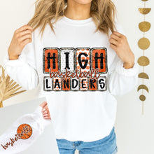 Load image into Gallery viewer, Basketball Boxes Letters Mascots With SLEEVE OPTION TRANSFER CAP JAN