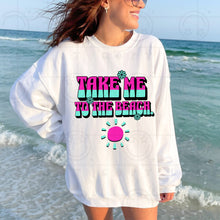 Load image into Gallery viewer, Take Me To The Lake or Beach Pink & Blue Dropdown TRANSFER HMWK MAY 25