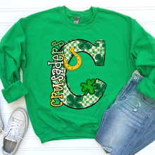 Load image into Gallery viewer, St Patrick’s Day Checkered Mascots DROPDOWN TRANSFER CSD JAN 26