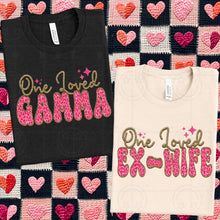 Load image into Gallery viewer, One Loved Pink Gold Leopard Faux Embroidery Titles DROPDOWN TRANSFER HMWK DEC