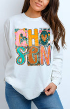 Load image into Gallery viewer, Chosen Block Letters Heart TRANSFER CST MAR 26
