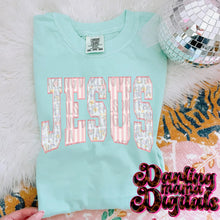 Load image into Gallery viewer, Floral Stripe Jesus COLOR DROPDOWN DMD FEB 26