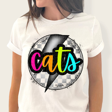 Load image into Gallery viewer, Checkered Bolt Rainbow Mascot DROPDOWN TRANSFER
