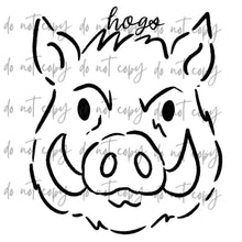 Load image into Gallery viewer, Doodle Single Color Mascots Dropdown TRANSFER