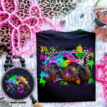 Load image into Gallery viewer, Monster J Neon Truck DROPDOWN With Pocket TRANSFER SWEET STAR FEB 26
