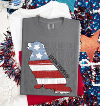 Load image into Gallery viewer, Patriotic Dog Designs Black Text SWD MAY DROPDOWN TRANSFER