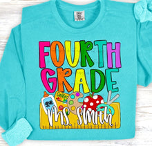 Load image into Gallery viewer, Back To School Nameplates Customized DROPDOWN DTF TRANSFER BIA