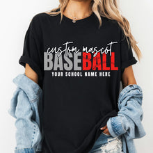 Load image into Gallery viewer, Custom Mascot Multi Color Baseball Softball CUSTOMIZABLE DROPDOWN DTF TRANSFER PARJO 26