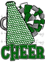 Load image into Gallery viewer, Cheer Megaphone (Add Name) Customized DTF TRANSFER