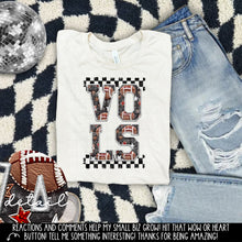 Load image into Gallery viewer, Football Faux Embroidery Checkered Mascots DROPDOWN TRANSFER CAP 24
