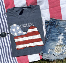 Load image into Gallery viewer, Patriotic Dog Designs White Text SWD MAY DROPDOWN TRANSFER