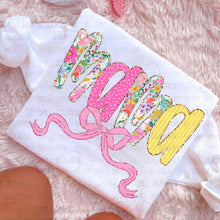 Load image into Gallery viewer, Floral Polka Gold Glitter Titles DROPDOWN TRANSFER CARTER APR 26