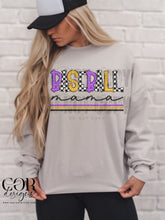 Load image into Gallery viewer, Baseball Mama Checkered Color Dropdown TRANSFER FEB COR