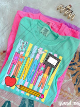 Load image into Gallery viewer, Pastel Stripes Pencil Apple School Grades & Occupations DROPDOWN TRANSFER CARTER JUNE 26