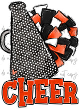 Load image into Gallery viewer, Cheer Megaphone (Add Name) Customized DTF TRANSFER