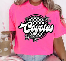 Load image into Gallery viewer, Black White Checkered Retro Star Mascot TRANSFER BIA JAN
