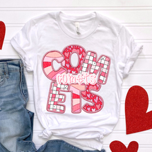 Load image into Gallery viewer, Heart Checkered Mascots Faux Embroidery DROPDOWN TRANSFER CSD JAN 25