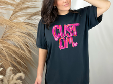 Load image into Gallery viewer, Pretty In Pink Cheery Doodle Letters CUSTOMIZED DTF Transfer