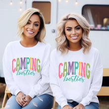 Load image into Gallery viewer, Camping Vibes/Queen/Besties Distressed And Arched Title DROPDOWN TRANSFER SDD APR 26
