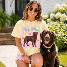 Load image into Gallery viewer, Dog Mom Wavy Pink Stripes Breed DROPDOWN TRANSFER UAC 26