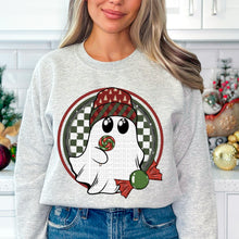 Load image into Gallery viewer, Checkered Ghost With Candy TRANSFER SDD