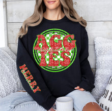 Load image into Gallery viewer, Merry Christmas Red & Green Checkered Circle Mascot Dropdown With Sleeve TRANSFER CAP