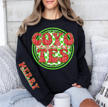 Load image into Gallery viewer, Merry Christmas Red & Green Checkered Circle Mascot Dropdown With Sleeve TRANSFER CAP