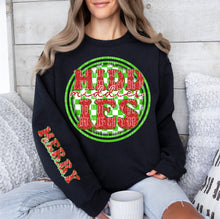 Load image into Gallery viewer, Merry Christmas Red & Green Checkered Circle Mascot Dropdown With Sleeve TRANSFER CAP