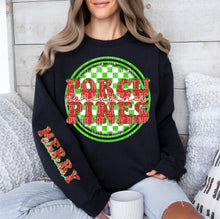 Load image into Gallery viewer, Merry Christmas Red & Green Checkered Circle Mascot Dropdown With Sleeve TRANSFER CAP