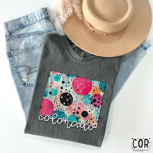 Load image into Gallery viewer, Colorful Dotted States (All 50 states available) DTF TRANSFER COR
