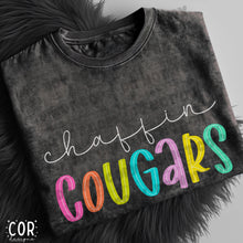 Load image into Gallery viewer, Neon Bright Line Cougars DROPDOWN TRANSFER COR