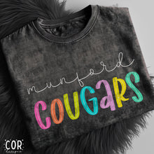 Load image into Gallery viewer, Neon Bright Line Cougars DROPDOWN TRANSFER COR