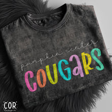 Load image into Gallery viewer, Neon Bright Line Cougars DROPDOWN TRANSFER COR