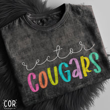 Load image into Gallery viewer, Neon Bright Line Cougars DROPDOWN TRANSFER COR