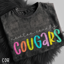 Load image into Gallery viewer, Neon Bright Line Cougars DROPDOWN TRANSFER COR