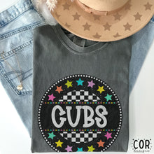Load image into Gallery viewer, Colorful Checkered Stars Mascot DROPDOWN TRANSFER COR