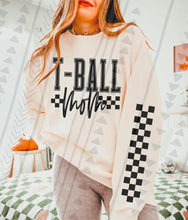 Load image into Gallery viewer, Checkered Sports Mom Black With SLEEVE OPTION DROPDOWN TRANSFER TGG MAR