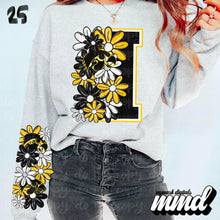 Load image into Gallery viewer, Floral Skulls And Letters Sports Team With Sleeve TRANSFER MMD
