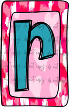 Load image into Gallery viewer, Valentines Box Letter Name CUSTOMIZED DTF Transfer