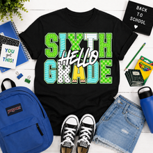 Load image into Gallery viewer, Hello Grade Green Checker Pencil DROPDOWN TRANSFER PARJO JULY 26