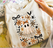 Load image into Gallery viewer, Floral Bow Lace Ghost Collage TRANSFER