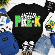 Load image into Gallery viewer, Hello Grade Green Checker Pencil DROPDOWN TRANSFER PARJO JULY 26