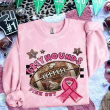 Load image into Gallery viewer, Pink Out Football Faux Embroidery Mascot DROPDOWN TRANSFER HMWK 24