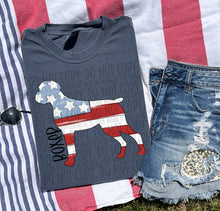 Load image into Gallery viewer, Patriotic Dog Designs Black Text SWD MAY DROPDOWN TRANSFER