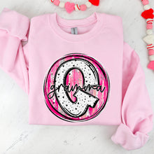 Load image into Gallery viewer, Pink Brush Dalmatian Valentine Names DROPDOWN TRANSFER SDD