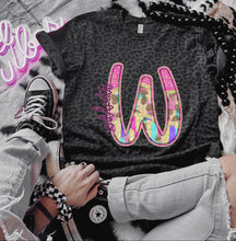 Load image into Gallery viewer, Rainbow Leopard Single Letter Mascot Dropdown TRANSFER CAP APR