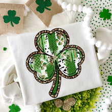 Load image into Gallery viewer, Leopard Polka Green Shamrock TRANSFER DWS FEB 26