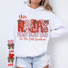 Load image into Gallery viewer, This Mama Heart Beats Loud With Sleeve DROPDOWN CUSTOMIZED DTF TRANSFER VIRGO DEC 25