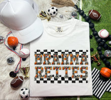 Load image into Gallery viewer, Basketball Faux Embroidery Checkered Mascots DROPDOWN TRANSFER CAP